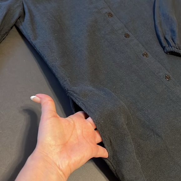 Lilly Pulitzer Bethanne Knee Length Dress, buttondown, black, pockets, size 2 - Picture 11 of 16